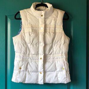 Lilly Pulitzer Kate Quilted Puffer Vest / Size Medium White
